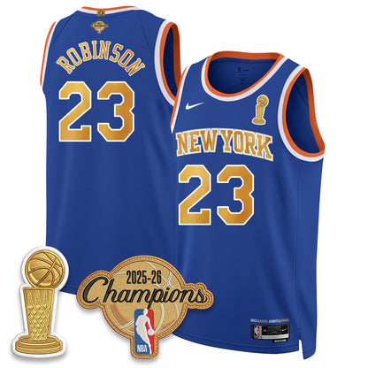 New York Knicks Champions Night Vapor Jersey - Stitched-NQD
