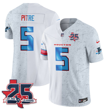 Houston Texans Fan Gear Split Vapor Jersey - Stitched