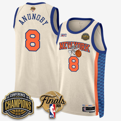 New York Knicks 2026 NBA Eastern Conference Champions x Looney Tunes Vapor Jersey V2- Stitched