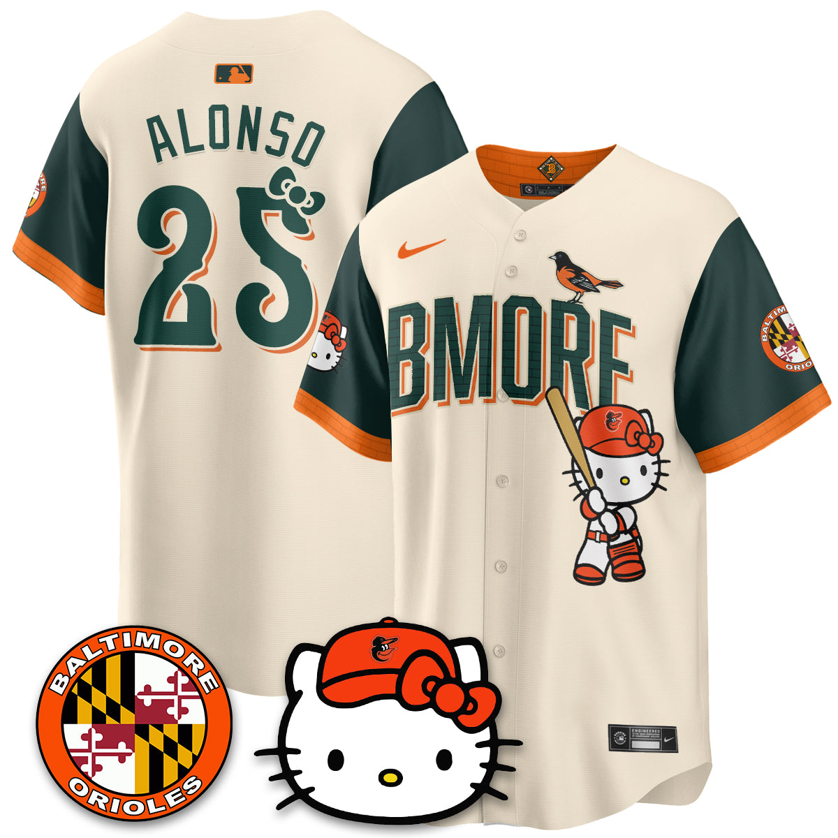 Baltimore Orioles x Meow Kitty Vapor Premier Limited Jersey - Stitched