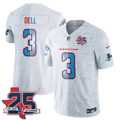 Houston Texans Fan Gear Split Vapor Jersey - Stitched