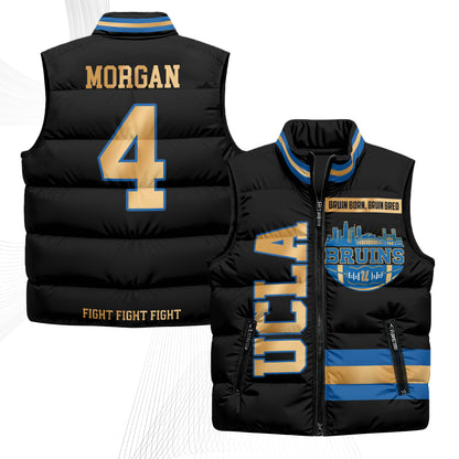 UCLA Bruins Fight Fight Fight Puffer Vest - Printed