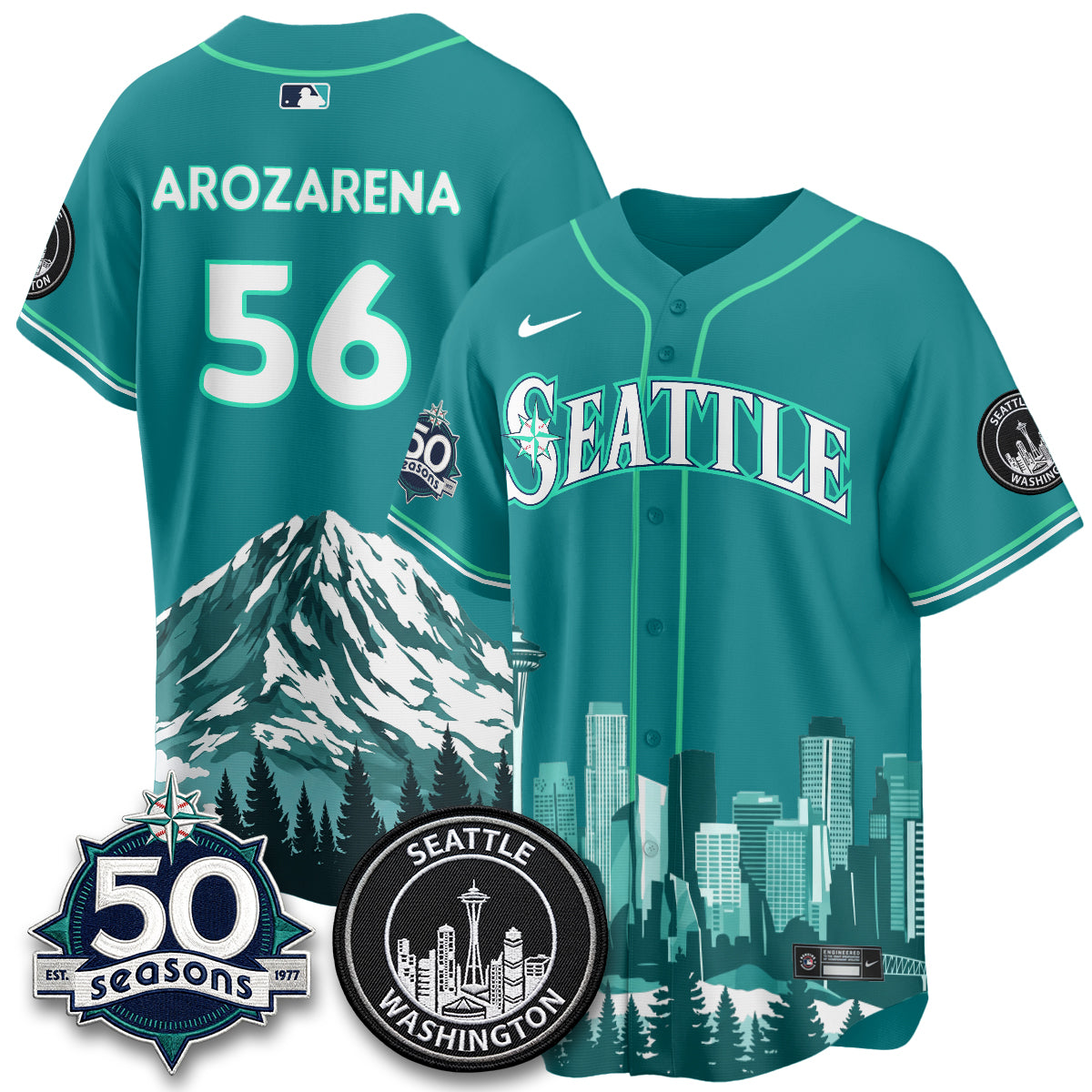 Seattle Mariners City Edition Vapor Jersey - Stitched