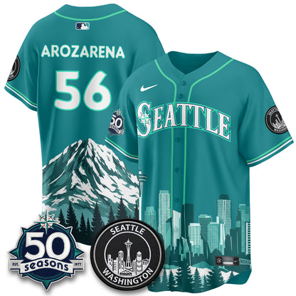 Seattle Mariners City Edition Vapor Jersey - Stitched