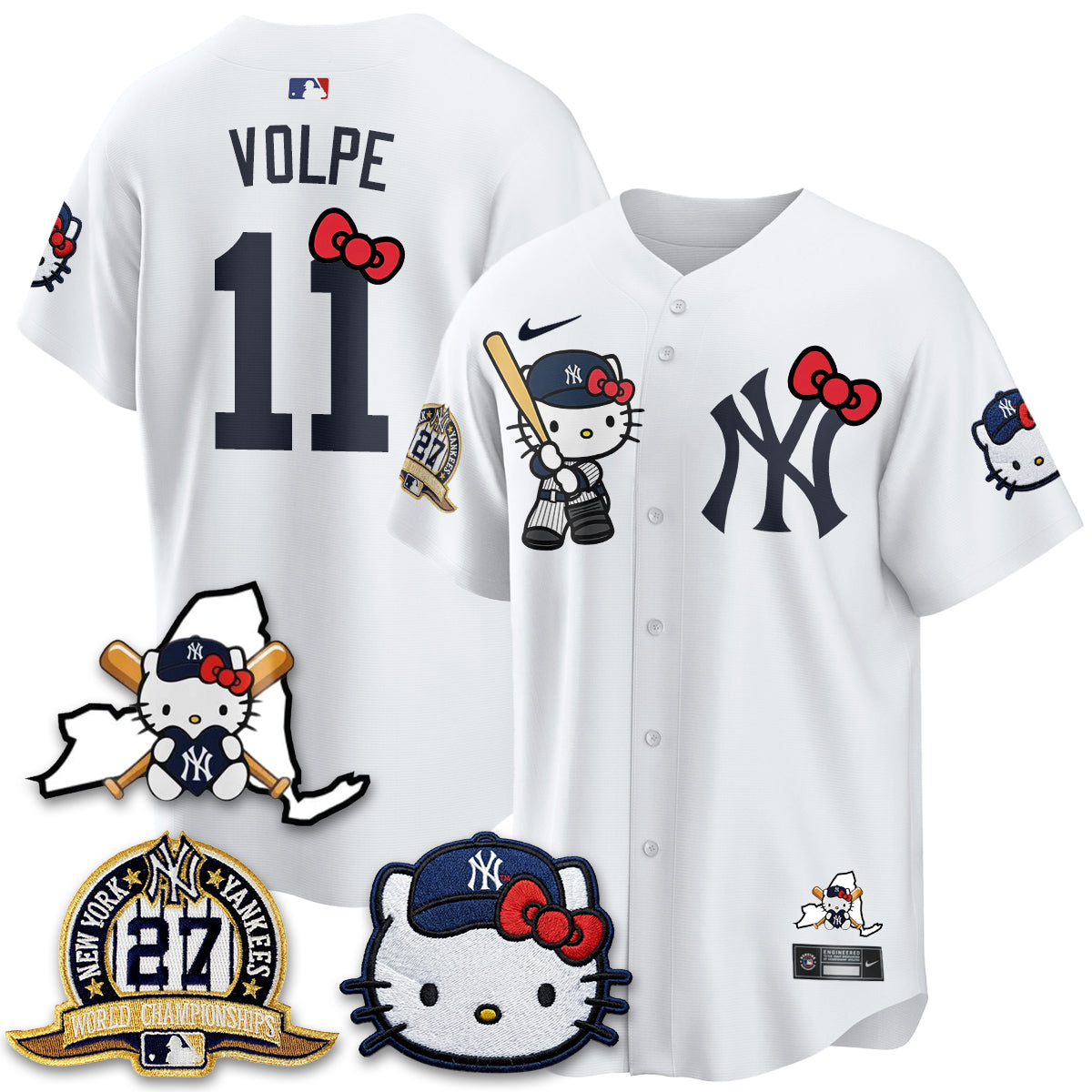 New York Yankees Meow KT 2026 Vapor Limited Jersey - All Stitched