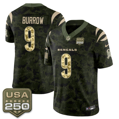 Cincinnati Bengals 2026 Salute to Service Vapor Jersey - Stitched