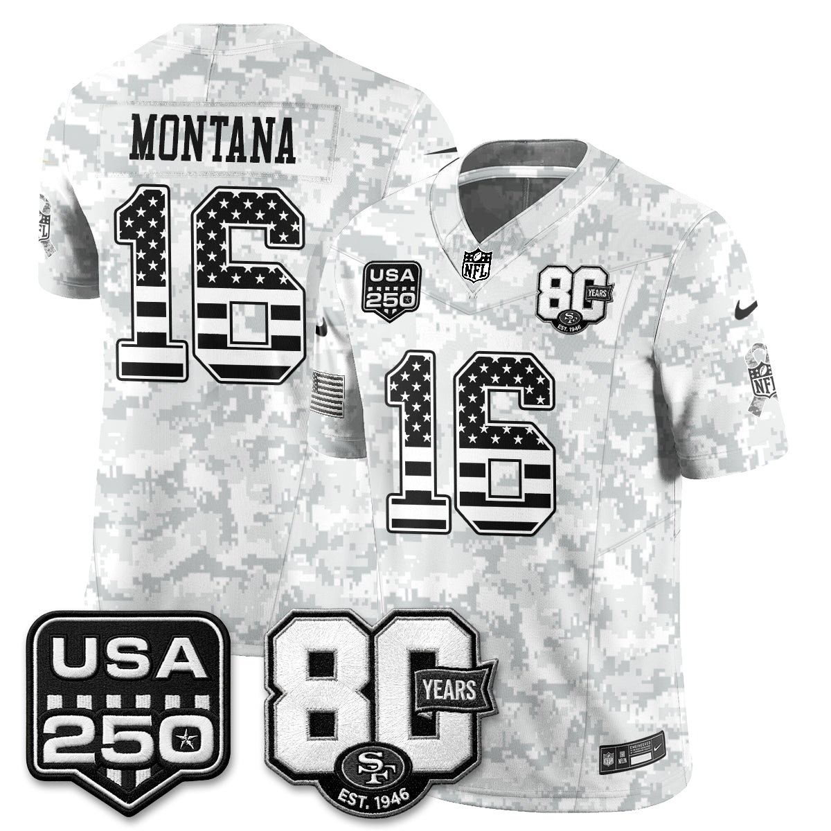 San Francisco 49ers 2026 Salute to Service Edition Vapor Jersey - Stitched-NQD