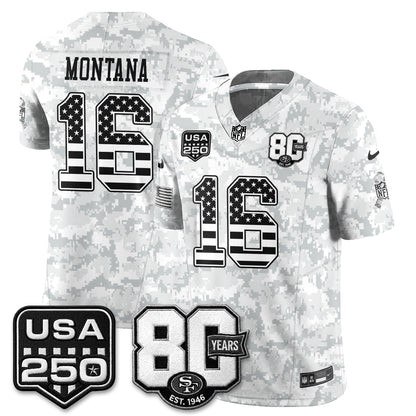 San Francisco 49ers 2026 Salute to Service Edition Vapor Jersey - Stitched-NQD