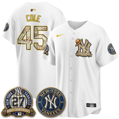 New York Yankees x OP Japanese Cartoon Limited Jersey -  Stitched