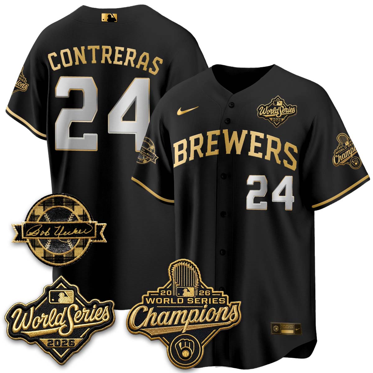 MIL 2026 WS Champions - Bob Patch Vapor Edition - Stitched-NQD (NAV9)