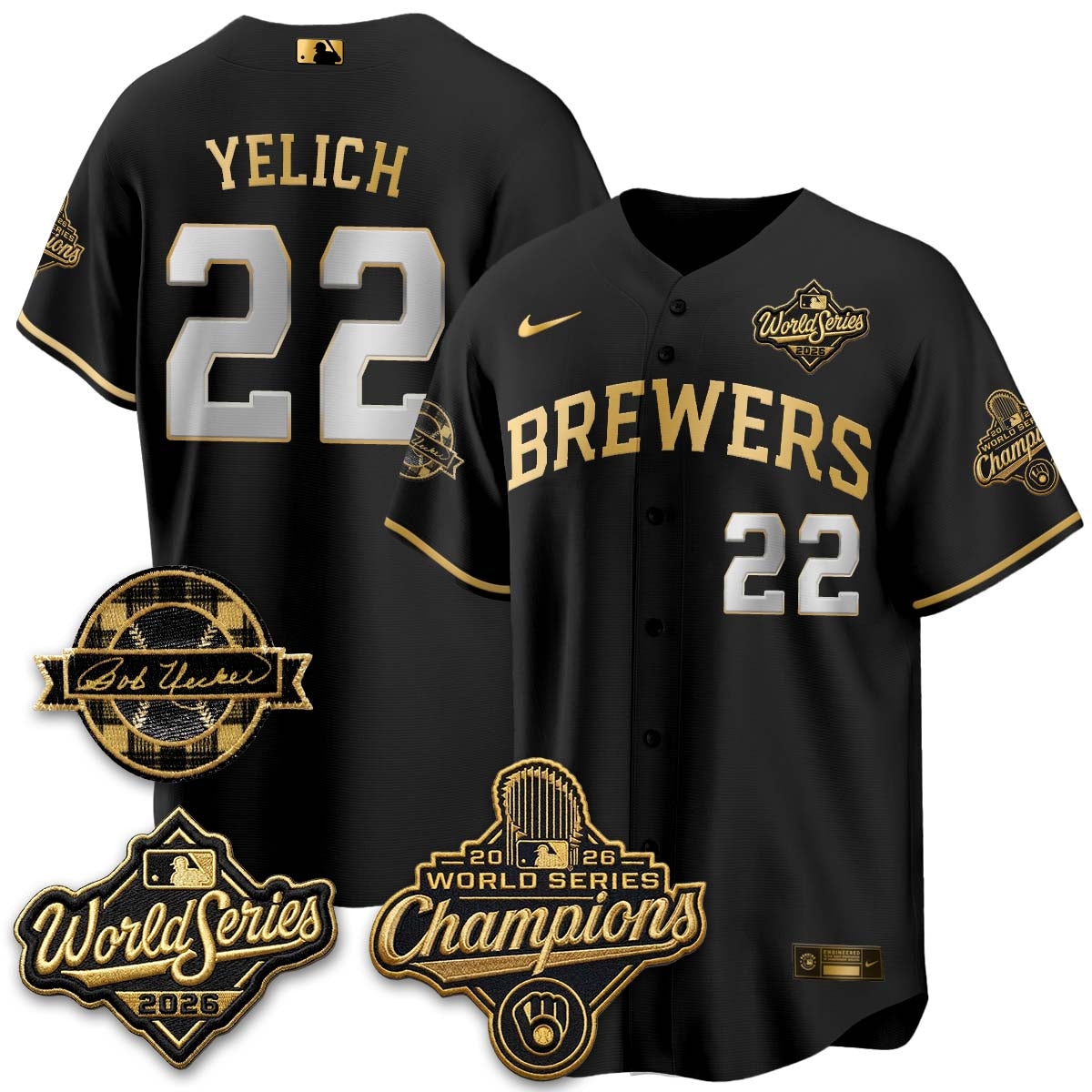 MIL 2026 WS Champions - Bob Patch Vapor Edition - Stitched-NQD (NAV9)