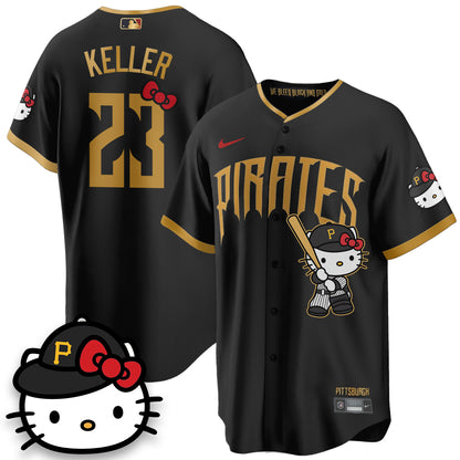 Pittsburgh Pirates x Meow KT Vapor Limited Jersey - Stitched