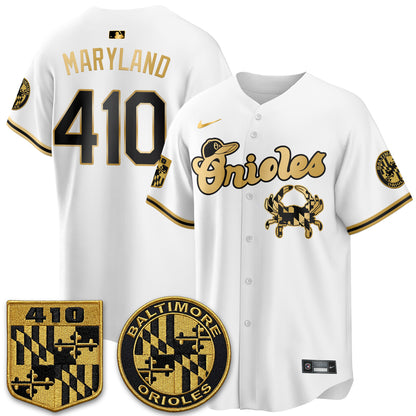 Baltimore Orioles Maryland Flag Vapor Limited Jersey - Stitched