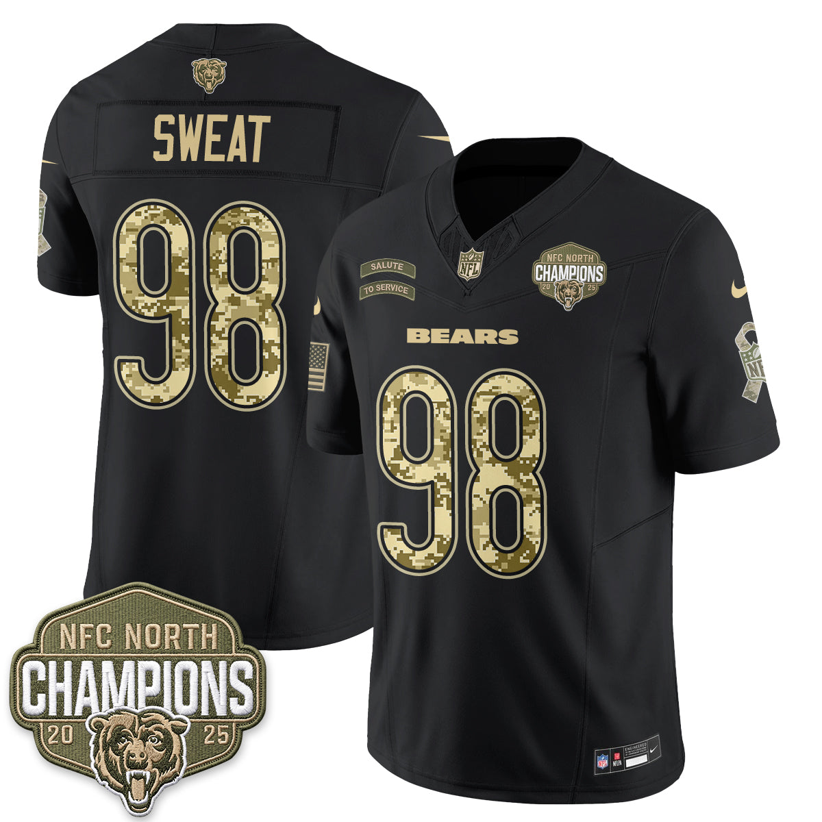 Chicago Bears 2026 Salute to Service V2 Vapor Jersey - Stitched