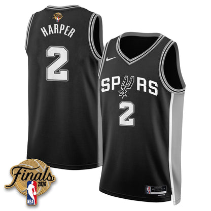 San Antonio Spurs 2026 NBA Western Conference Champions Vapor Jersey V2- Stitched