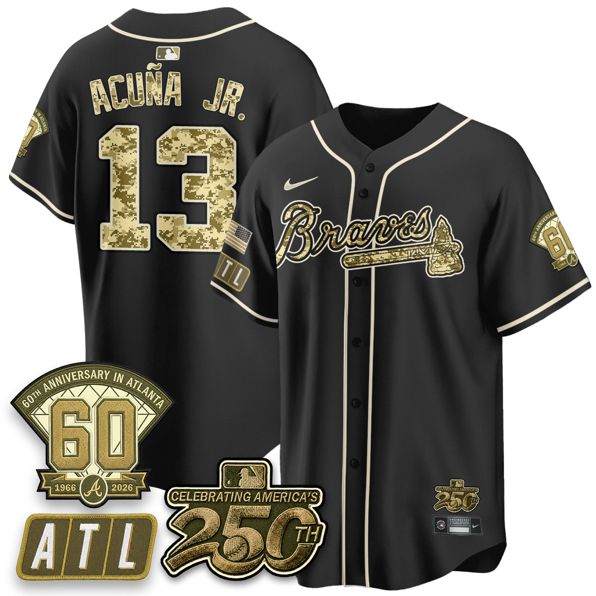 Atlanta Braves Armed Forces Day 2026 Vapor Limited Jersey - All Stitched