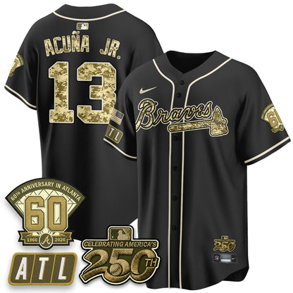 Atlanta Braves Armed Forces Day 2026 Vapor Limited Jersey - All Stitched