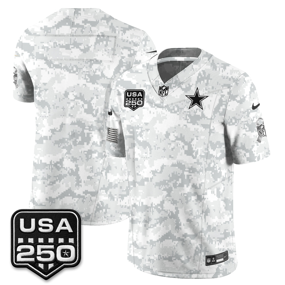 Dallas Cowboys 2026 Salute to Service Edition Vapor Jersey - Stitched