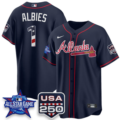 Atlanta Braves 2026 All Star Game Vapor Jersey- Stitched
