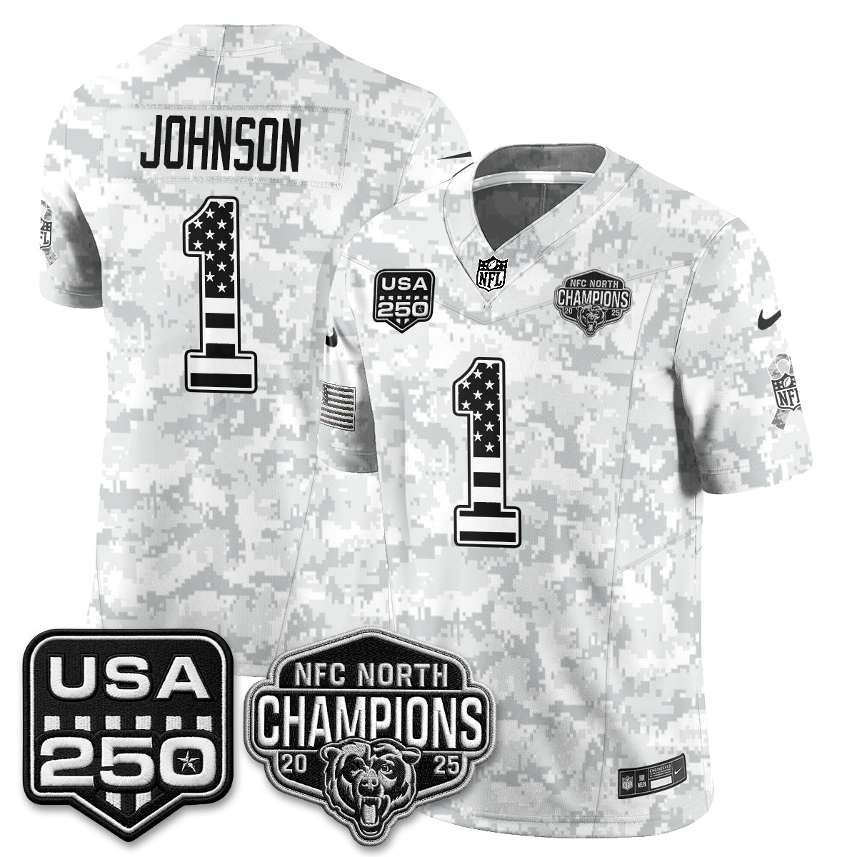 Chicago Bears 2026 Salute to Service Edition Vapor Jersey - Stitched (2)
