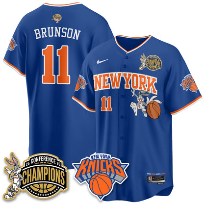 New York Knicks 2026 NBA Finals x Bunny Vapor Jersey V2- Stitched