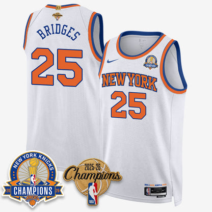 New York Knicks 2026 Basketball Champions Gold Edition Vapor Jersey- Stitched