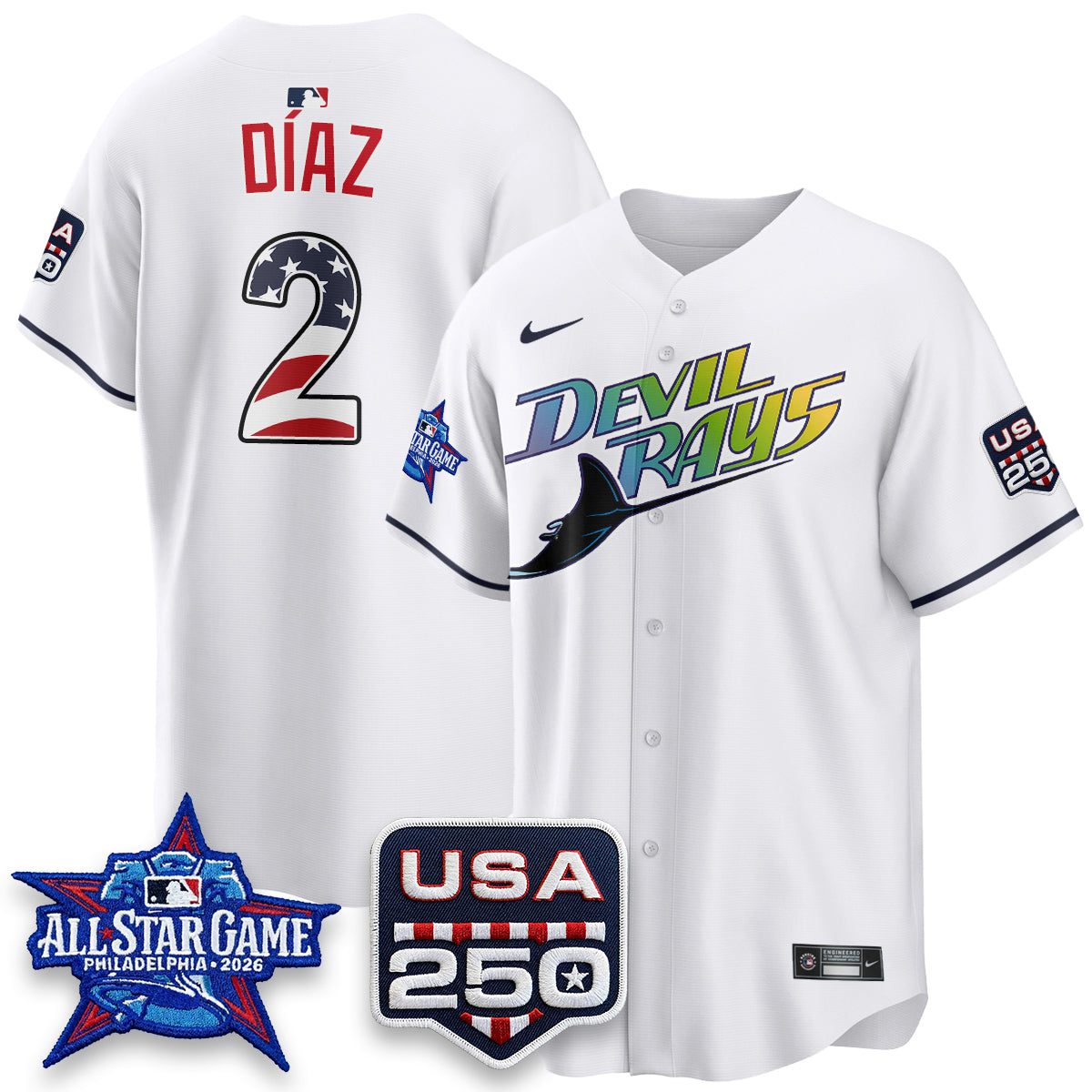Tampa Bay Rays 2026 All Star Edition Vapor Jersey - Stitched