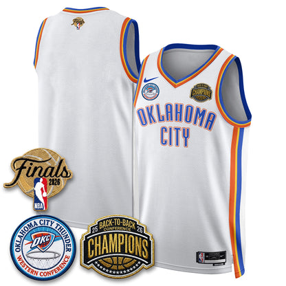 Oklahoma City Thunder 2026 NBA Western Conference Champions Vapor Jersey - Stitched