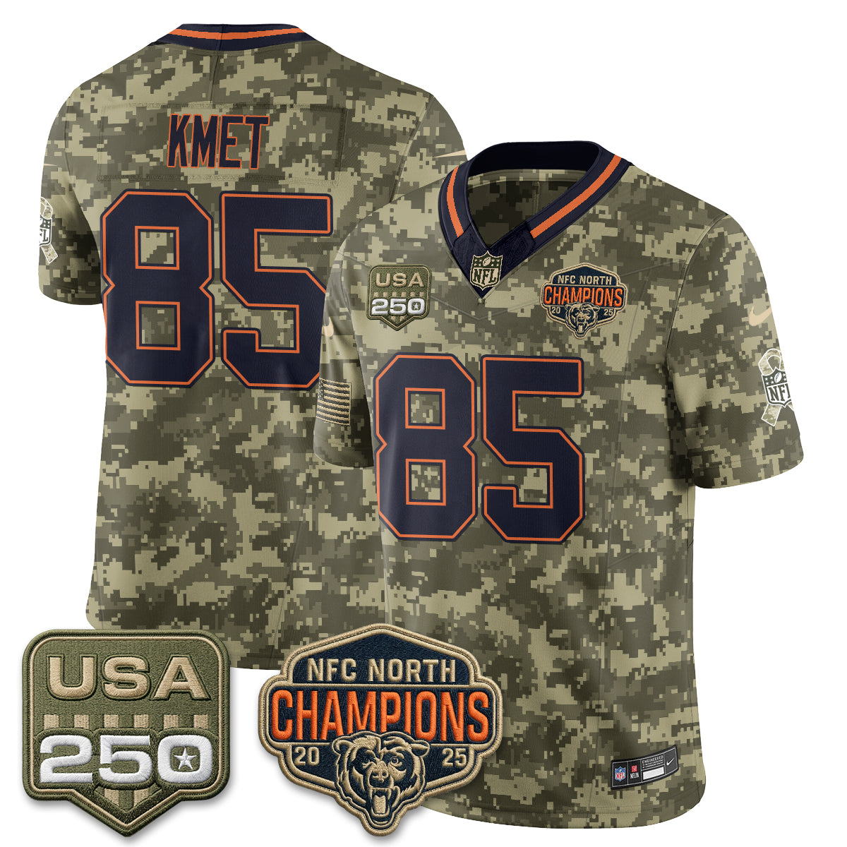 Chicago Bears 2026 Salute to Service Edition Vapor Jersey - Stitched (2)