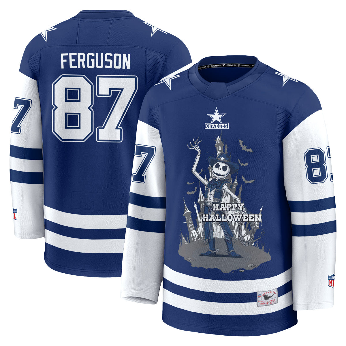 Dallas Cowboys x Nightmare Halloween 2026 Edition Hockey Jersey - Printed