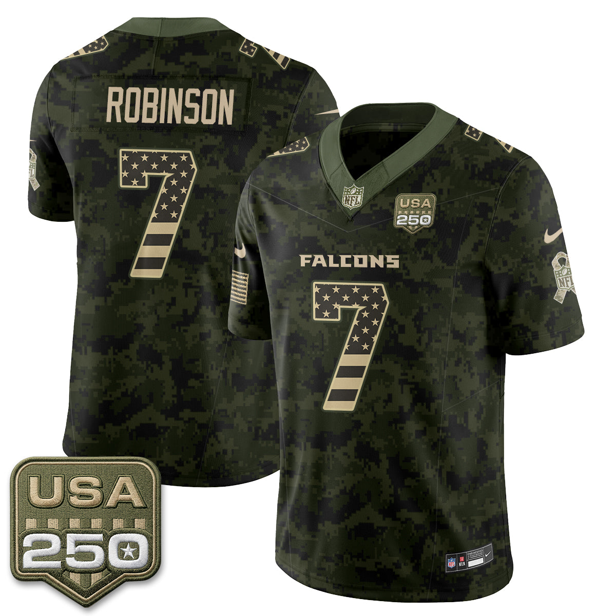 Atlanta Falcons 2026 Salute to Service Vapor Jersey - Stitched