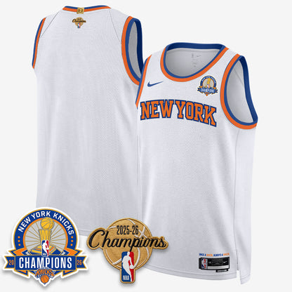 New York Knicks 2026 Basketball Champions Gold Edition Vapor Jersey- Stitched
