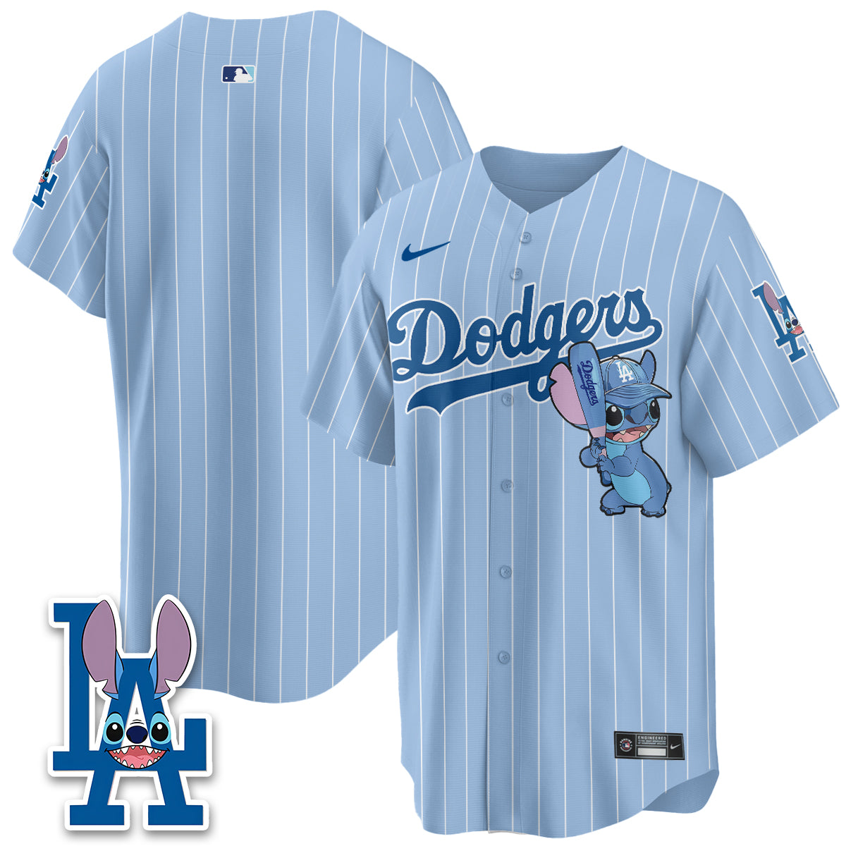 Los Angeles Dodgers x Blue Alien Edition Vapor Jersey - Stitched