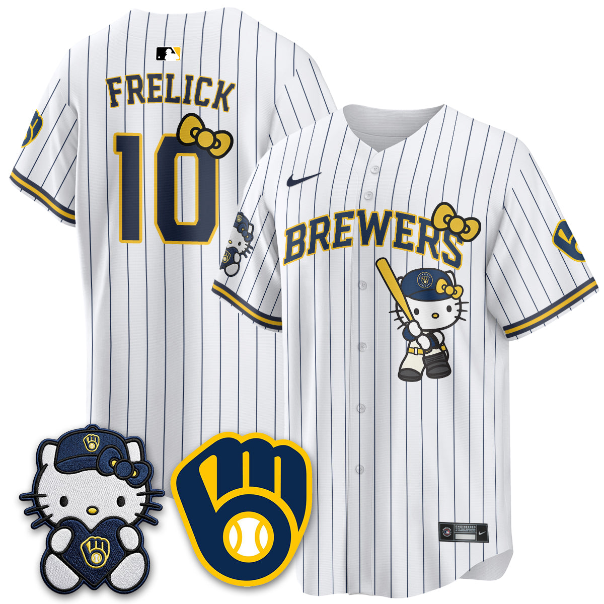 Milwaukee Brewers Meow KT Night Vapor Limited Jersey - Stitched