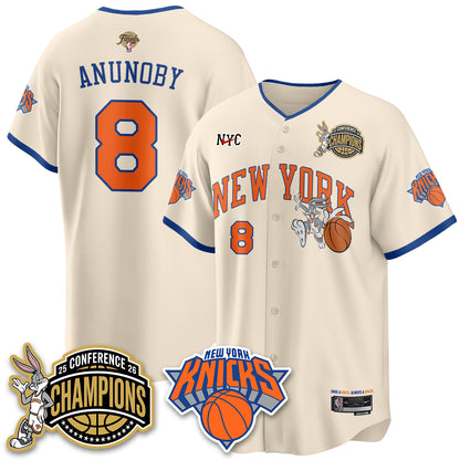 New York Knicks 2026 NBA Finals x Bunny Vapor Jersey V2- Stitched