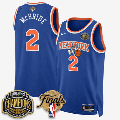 New York Knicks 2026 NBA Eastern Conference Champions x Looney Tunes Vapor Jersey V2- Stitched