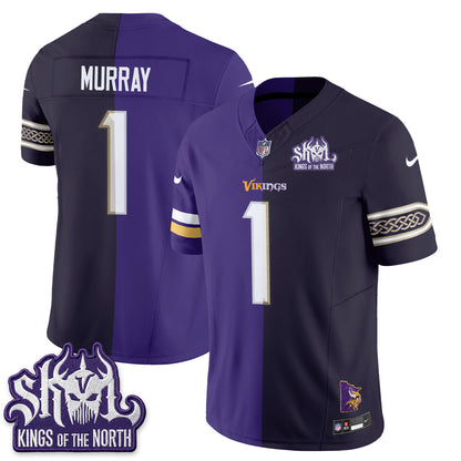 Minnesota Vikings Split Edition Vapor Jersey - Stitched