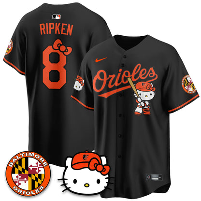 Baltimore Orioles x Meow Kitty Vapor Premier Limited Jersey - Stitched