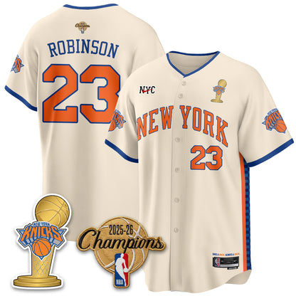 New York Knicks 2026 NBA Champions Vapor Jersey - Stitched