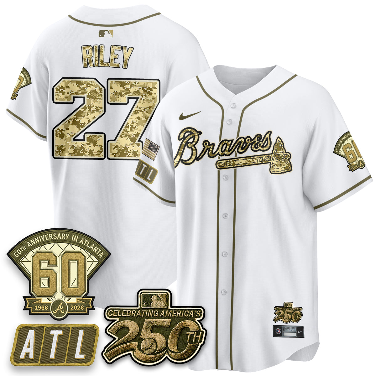 Atlanta Braves Armed Forces Day 2026 Vapor Limited Jersey - All Stitched