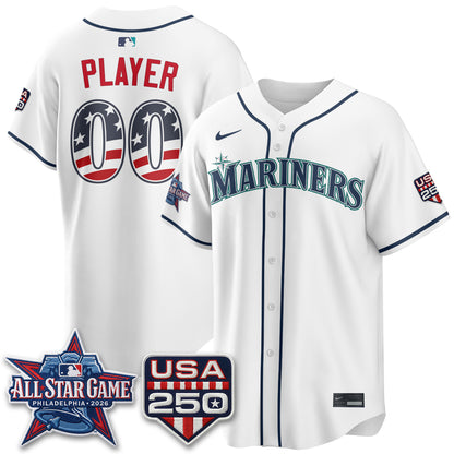 Seattle Mariners 2026 All Star Edition Vapor Custom Jersey - Stitched
