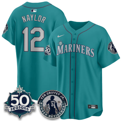 Seattle Mariners Ken Griffey Jr. Patch Vapor Premier Limited Jersey - All Stitched