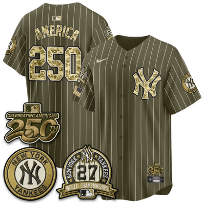 New York Yankees Salute to Service 2026 Vapor Limited Jersey - Stitched