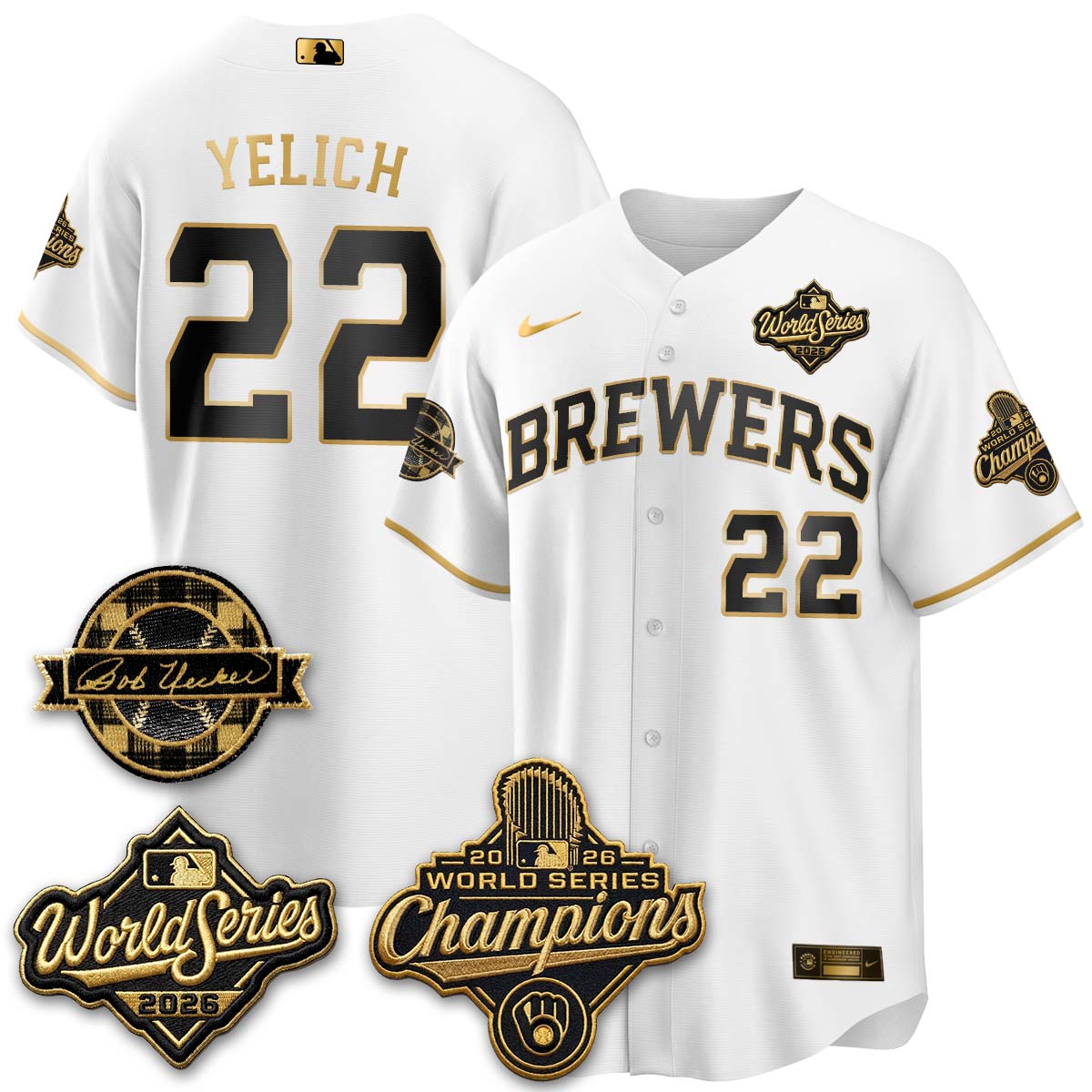 MIL 2026 WS Champions - Bob Patch Vapor Edition - Stitched-NQD (NAV9)