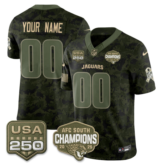 Jacksonville Jaguars 2026 Salute to Service Vapor Custom Jersey - Stitched-NQD