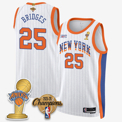 New York Knicks 2026 Basketball Champions Vapor Jersey - Stitched