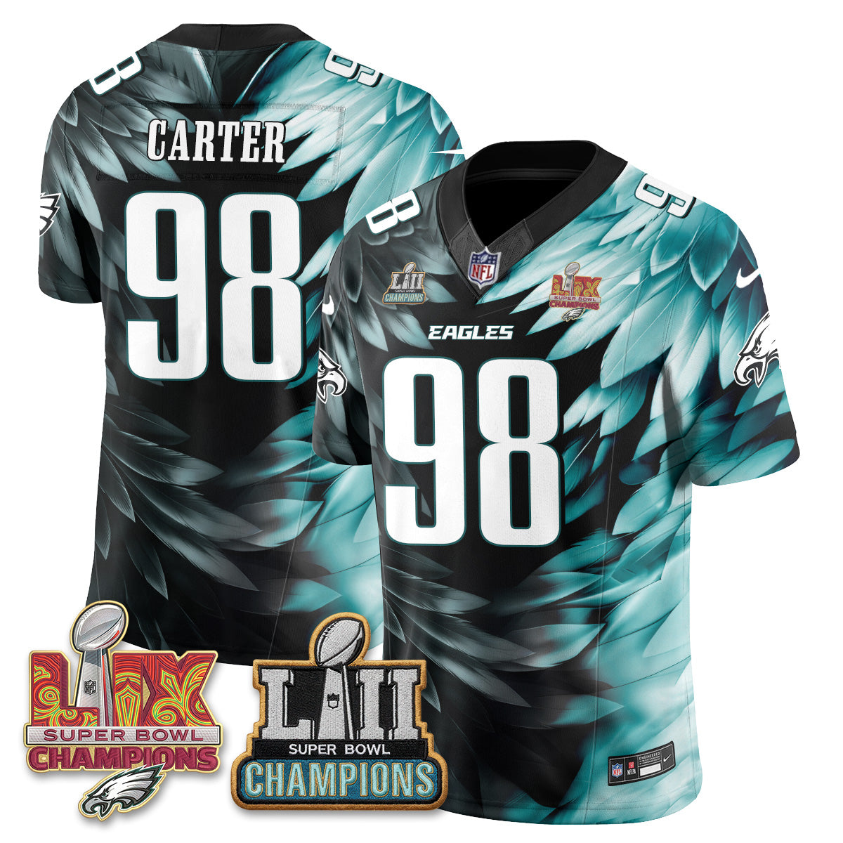 Philadelphia Eagles Fangear Edition Vapor Jersey - Stitched