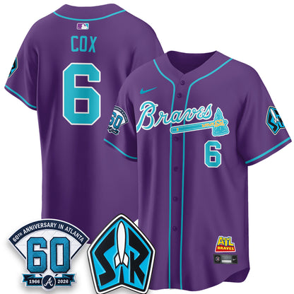 Atlanta Braves 60th Anniversary Space Ranger Edition Vapor Limited Jersey - All Stitched