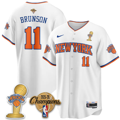 New York Knicks 2026 NBA Champions Vapor Jersey - Stitched