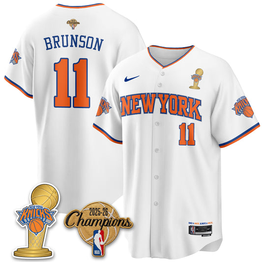 New York Knicks 2026 NBA Champions Vapor Jersey - Stitched